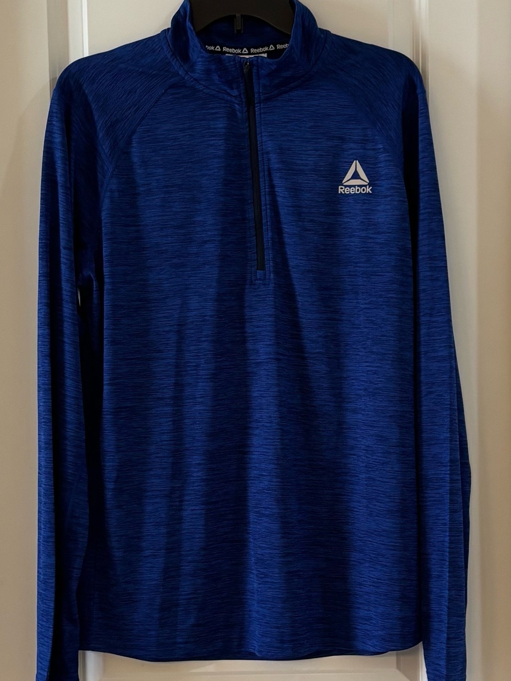 Reebok Men's Royal Blue Quarter-Zip Performance Pullover